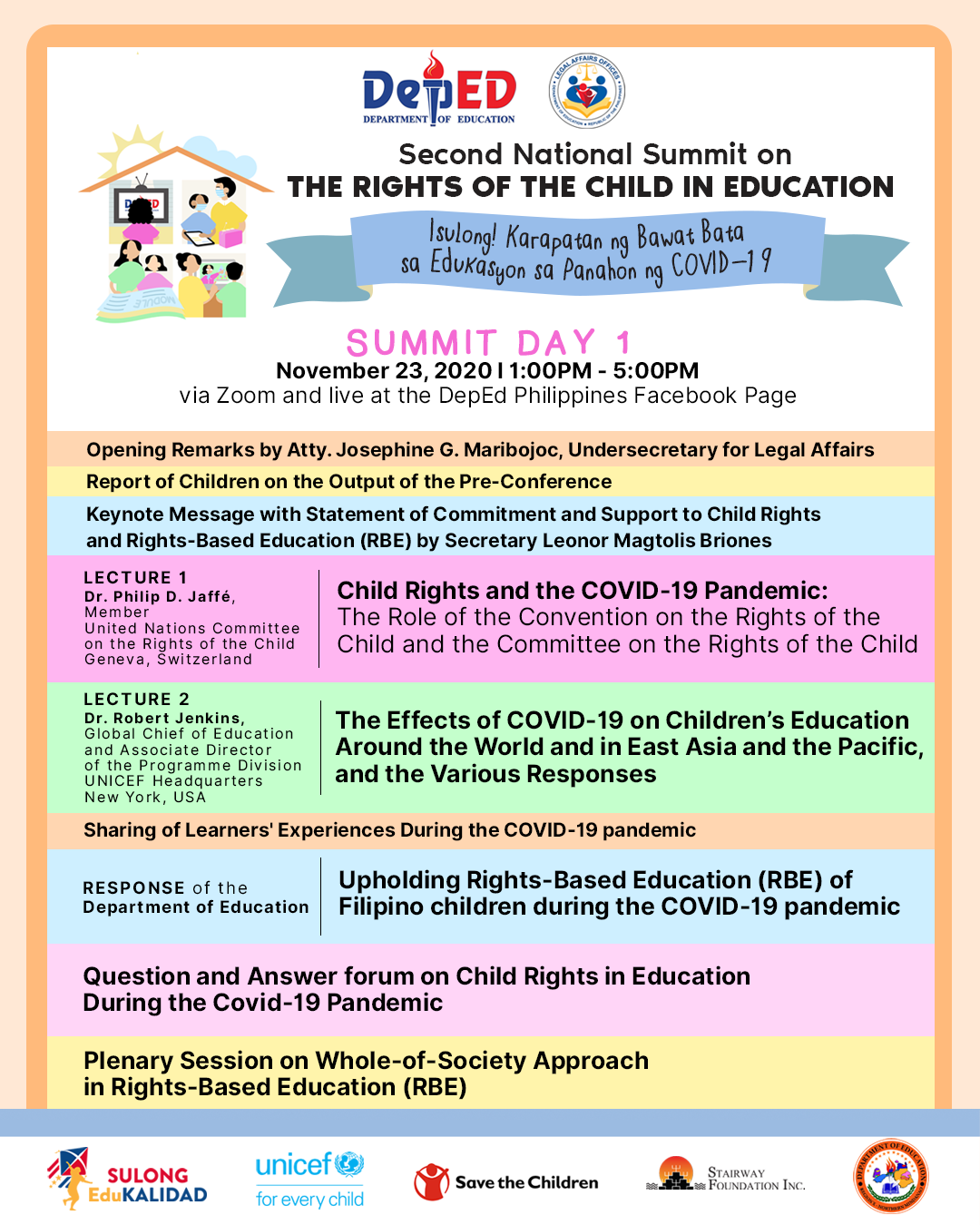 Day 1 of the Second National Summit on the Rights of the Child in ...